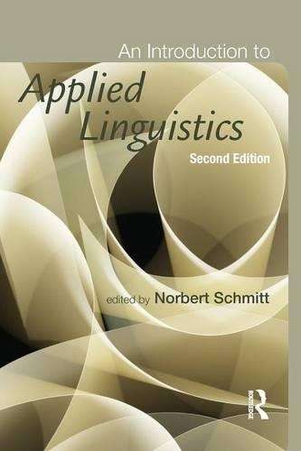 An Introduction to Applied Linguistics - SCHMITT