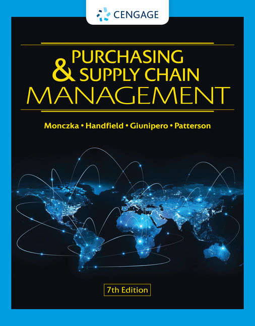PURCHASING & SUPPLY CHAIN MANAGEMENT 7 SECONDHAND - MONCZKA