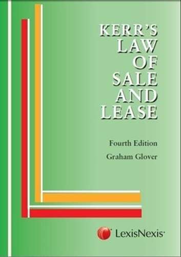 Law of sale and lease - GLOVER