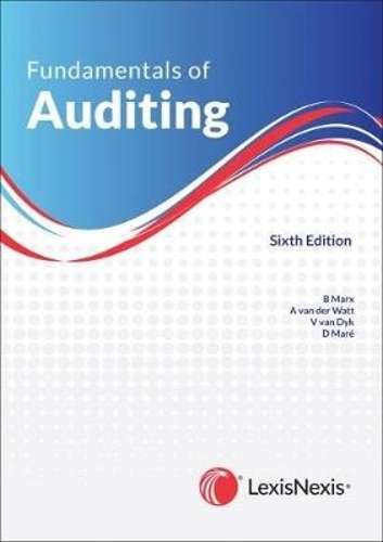 Fundamentals of auditing - MARX,B