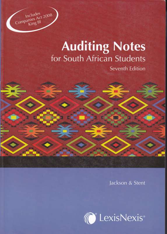 AUDITING NOTES FOR SA STUDENT SECONDHAND - JACKSON