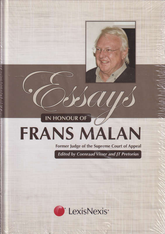 Essays in honour of Frans Malan - VISSER