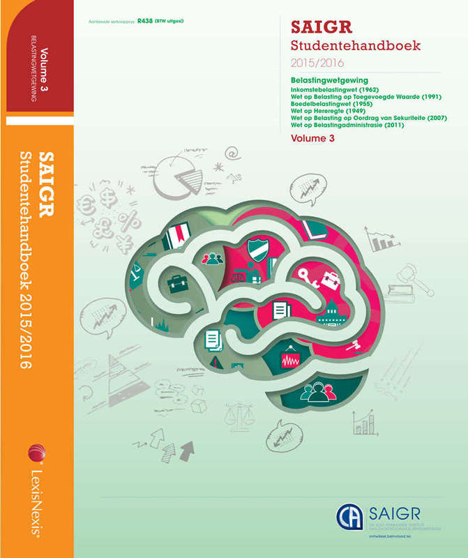 SAIGR studentehandboek 2015/2016 : Volume 3 - SAICA