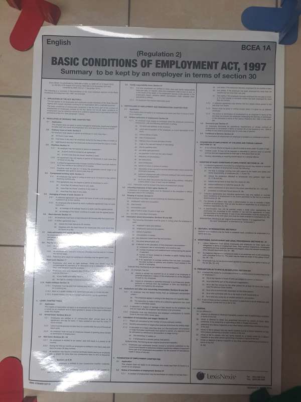 POSTER BASIC COND OF EMPLOYMENT AC - LEXISNEXIS-POSTERS