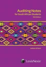 AUDITING NOTES FOR SA STUDENTS ZOOP SECONDHAND - JACKSON
