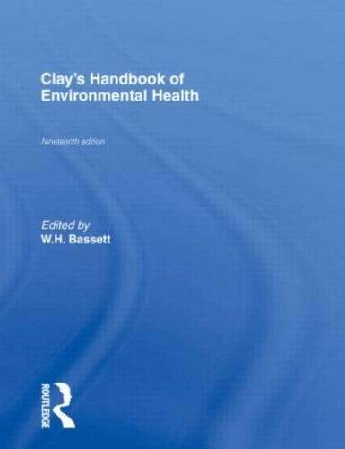 Clay's Handbook of Environmental Health - Henry H. Clay