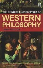 CONCISE ENCY OF WESTERN PHILOSOPHY SECONDHAND - REE,J