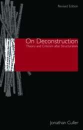 On Deconstruction - Jonathan Culler