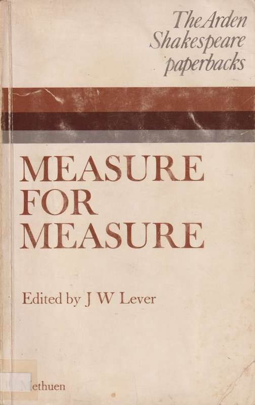 MEASURE FOR MEASURE SECONDHAND - SHAKESPEARE