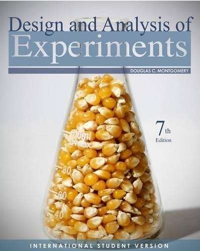 DESIGN & ANALYSIS OF EXPERIMENTAL - MONTGOMERY