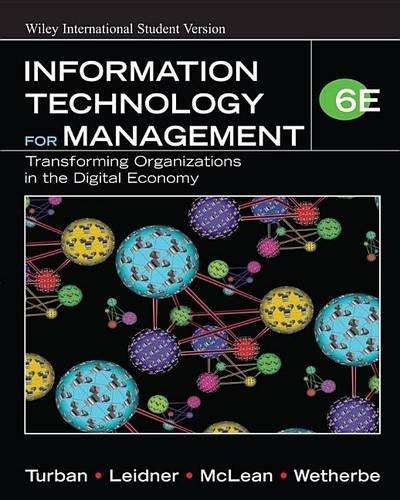 Information Technology for Management - Efraim Turban