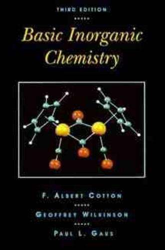 Basic Inorganic Chemistry - F. Albert Cotton