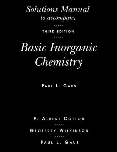 BASIC INORGANIC CHEMISTRY 3ED - GAUS