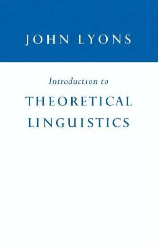 INTRO TO THEORETICAL LINGUISTICS 1968 SECONDHAND - LYONS,J