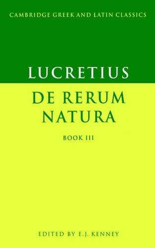 Cambridge Greek and Latin Classics: Lucretius: De Rerum Natura Book  - Lucretius