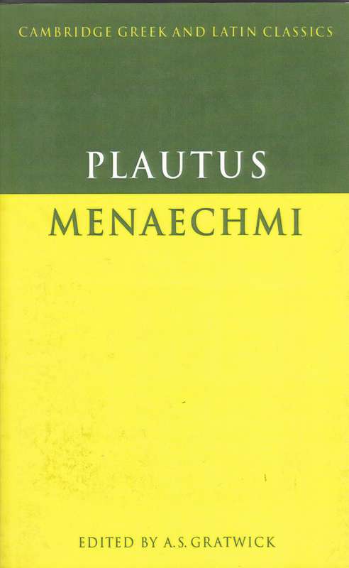 Menaechmi SECONDHAND - Plautus