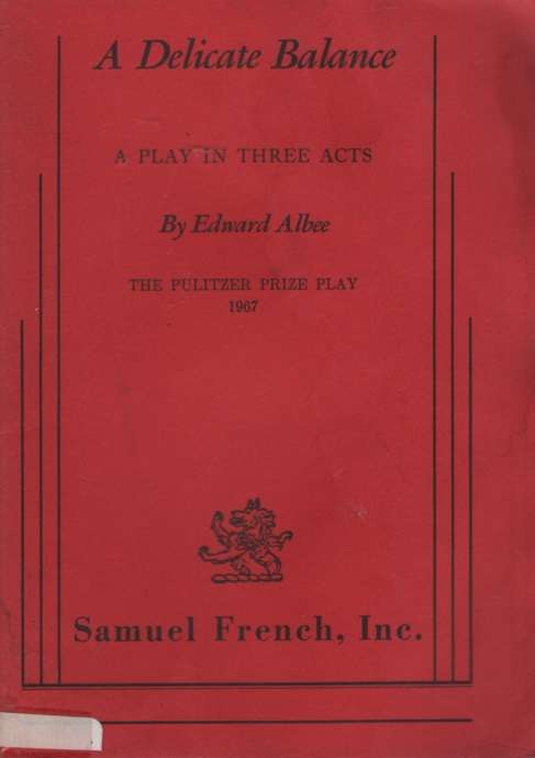 DELICATE BALANCE PLAY IN 3 ACTS SECONDHAND - ALBEE,E