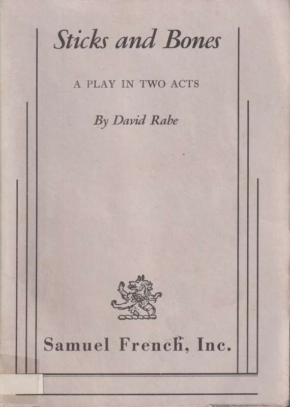 STICKS & BONES PLAY IN 2 ACTS SECONDHAND - RABE,D