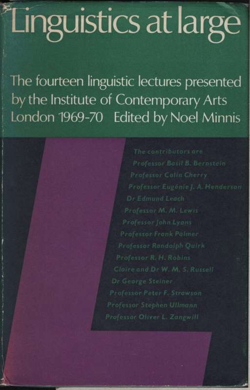 LIGUISTICS AT LARGE HC DJ 2H SECONDHAND - MINNIS,N