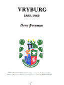 VRYBURG 1882 TOT 1982 - BORNMAN,H