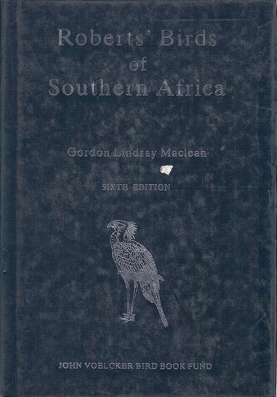 ROBERTS BIRDS OF SA BLUE DUST COVER SECONDHAND - MACLEAN,G