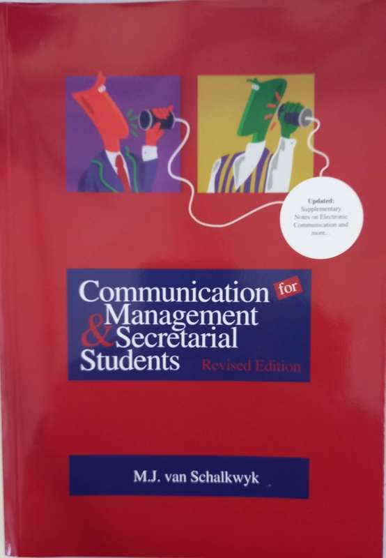 N4 COMM FOR MANAGEMENT & SECRETARIAL STU - VANSCHALKWYK,M