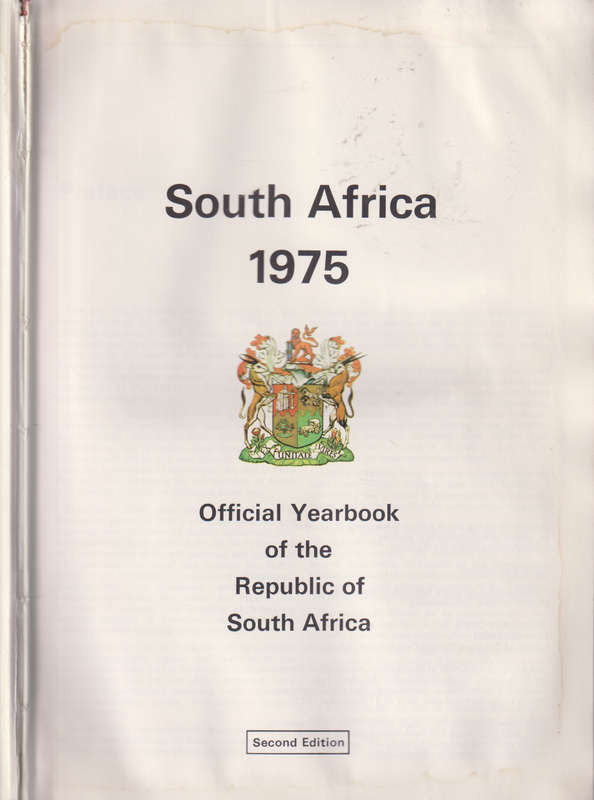 SOUTH AFRICA 1975 - SAINSTITUTE