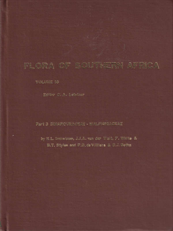 FLORA OF SOUTHERN AFRICA VOL18 - IMMELMAN,JJA