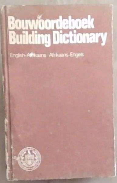 BOUWOORDEBOEK BUILDING DICT 1960 SECONDHAND - X