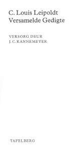 VERSAMELEDE GEDIGTE C LOUIS LEIPOLDT SECONDHAND - KANNEMEYER,JC