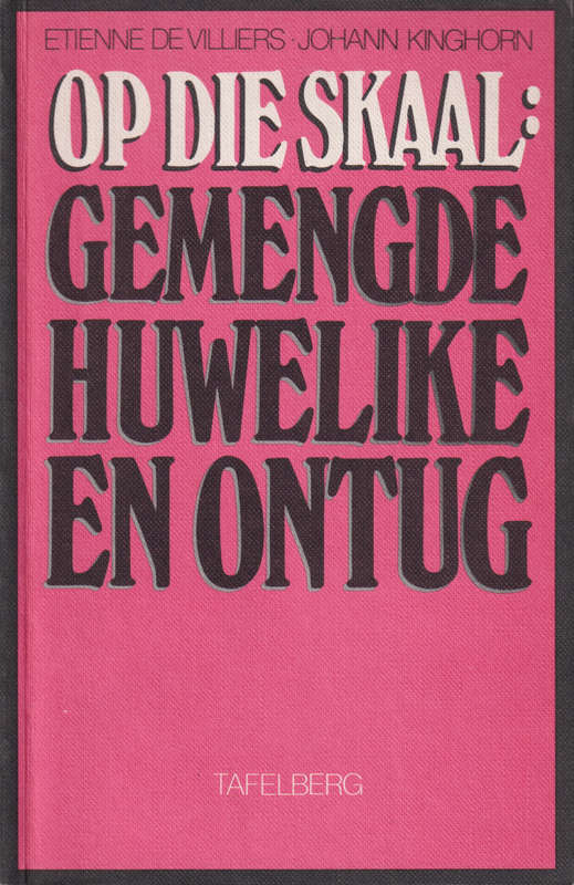 OP DIE SKAAL GEMENGDE HUWELIKE EN ONTUG SECONDHAND - DEVILLIERS,E