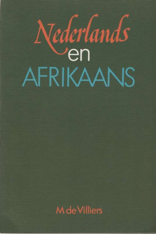 NEDERLANDS EN AFRIKAANS SECONDHAND - DEVILLIERS,M