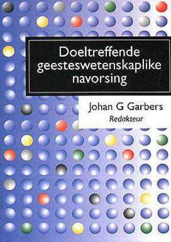 Doeltreffende geesteswetenskaplike navorsing - GARBERS,J
