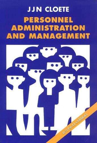 Personnel administration and management - NOAUTHOR