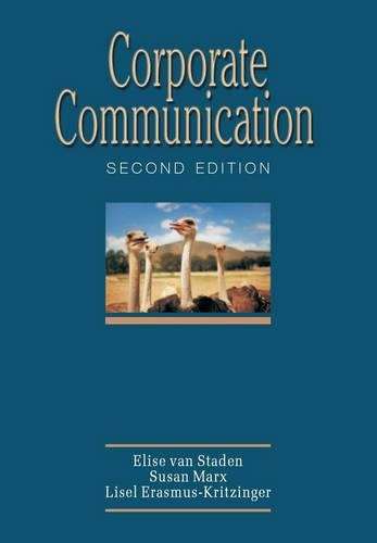 Corporate communication - E. van Staden