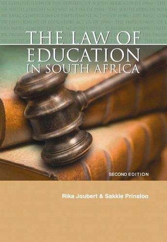 The Law of Education in South Africa - JOUBERT,R