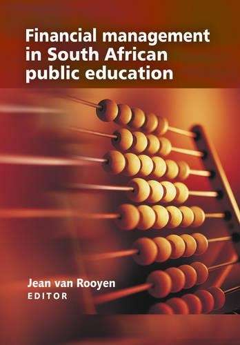 Financial management in education in South Africa - J. van Rooyen
