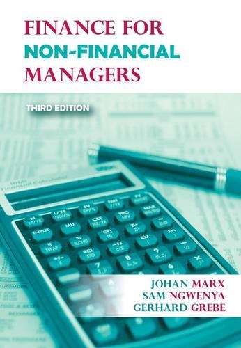 Finance for non-financial managers - Johan Marx