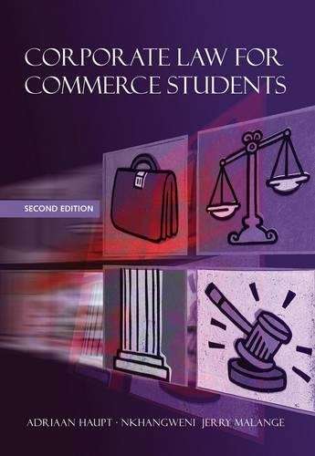 Corporate law for commerce students - Adriaan Haupt