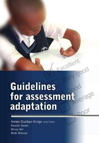 Guidelines for assessment adaptation - DUNBAR-KRIGE,H