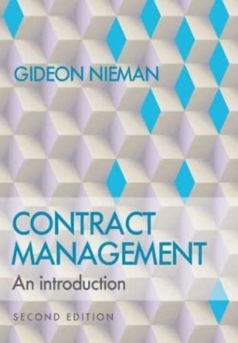 Contract management - G. Nieman