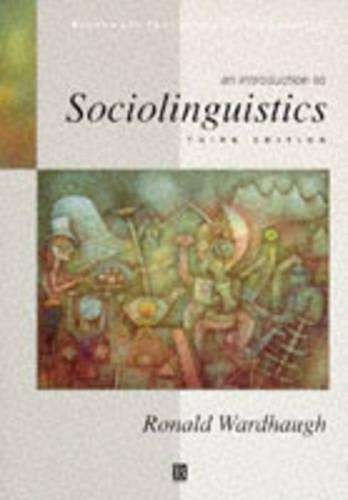 INTRO TO SOCIOLINGUISTICS SECONDHAND - WARDHAUGH,R