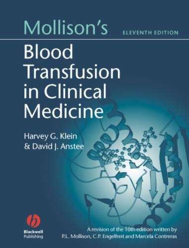 Mollison's Blood Transfusion in Clinical Medicine - Harvey Klein