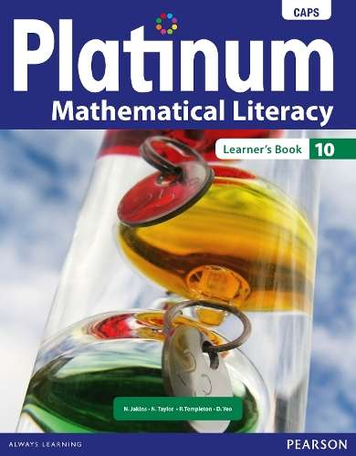 Platinum mathematical literacy: Gr 10: Textbook - MATHSLIT-GR10
