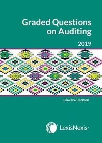 Graded questions on auditing 2019 - GOWAR,HR