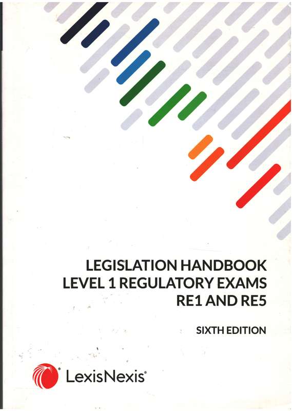 LEGISLATION HANDBOOK LEVEL1 REGULAT EXAMS 6ED - RABENOWITZ