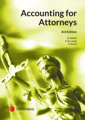 ACCOUNTING FOR ATTORNEY 3ED SECONDHAND - ADAMS,G