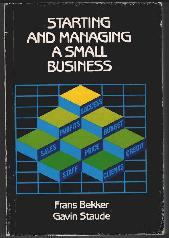 Starting and managing a small business - BEKKER,F