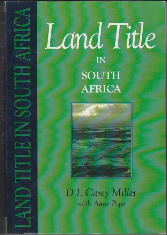 Land Title in South Africa - MILLER,D