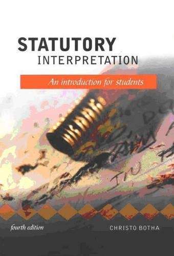 STATUTORY INTERPRETATIO - VANNESS